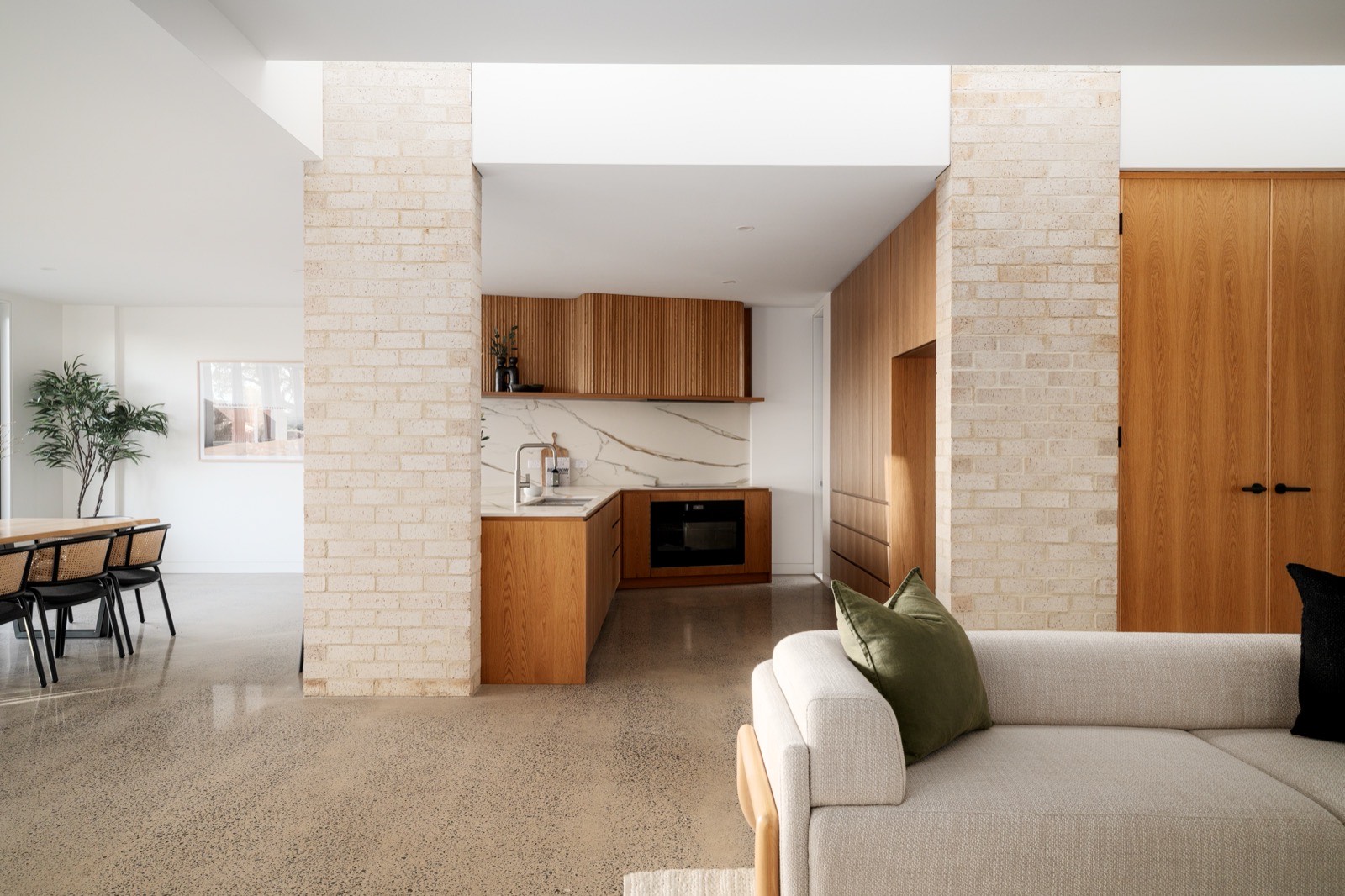 Open plan kitchen living